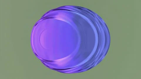 Abstract big liquid drop with ripples. Design. Oval shaped 3d liquid shape. 스톡 일러스트