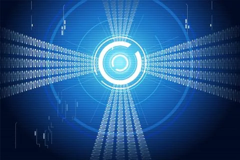 Abstract binary background イラスト素材