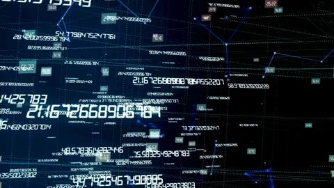 Abstract binary code animated background. Digital computer code. Stock Footage 334024662