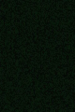 Abstract binary code background in green and black colors Foto stock