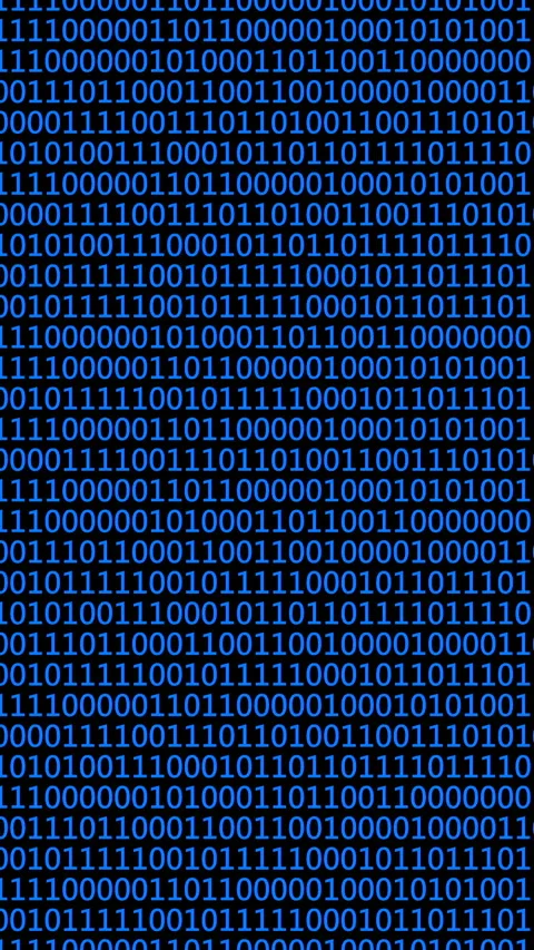 Abstract binary code background illustrating digital number patterns in blue Stock Footage 323795942