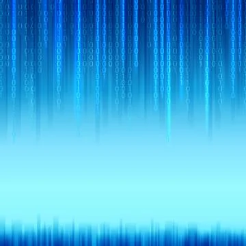 Abstract binary code background. Stock Illustration