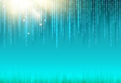 Abstract binary code background. Stock Illustration