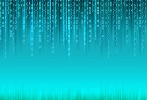 Abstract binary code background. Illustrazione stock
