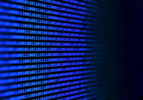 Abstract binary code background Illustrazione stock