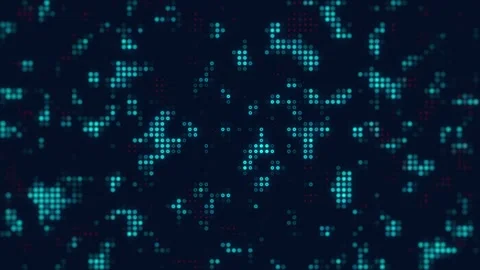 Abstract binary code background motion graphic dot motion Stock Footage 277339648
