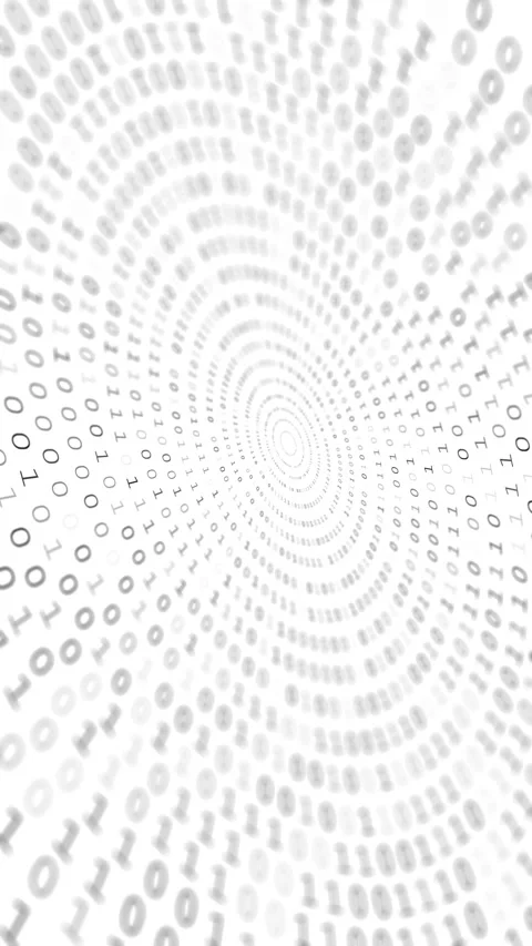 Abstract Binary Code Background. Seamless Loop. 스톡 동영상 342617621
