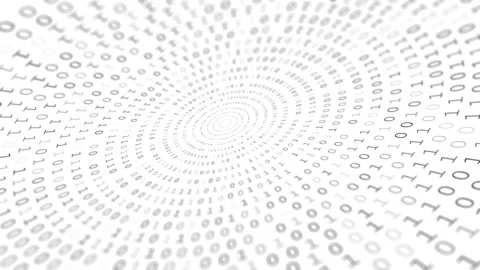 Abstract Binary Code Background. Seamless Loop. 스톡 동영상 342617623