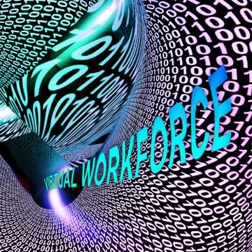 Abstract Binary Code Background Showing Technology And Data 스톡 일러스트