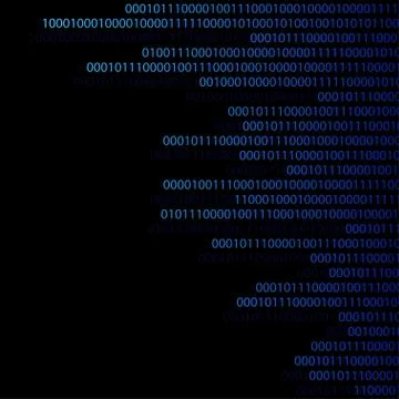 Abstract binary code background , Vector Stock Illustration