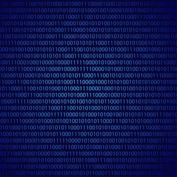 Abstract binary code background , Vector Stock Illustration