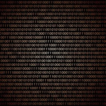 Abstract binary code background , Vector Stock Illustration