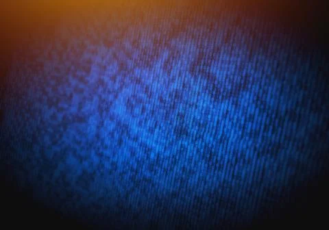 Abstract binary code on computer screen as technology background Stock Illustration