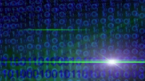 Abstract Binary Code Data Stream for Cybersecurity Background 4K Vídeos de archivo 339267208