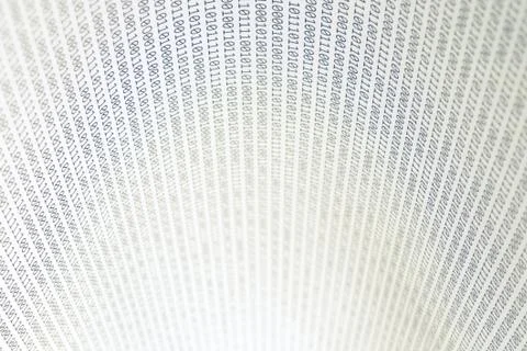 Abstract binary code, horizontal Stock Photos