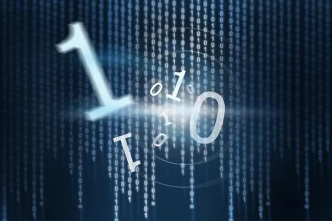 Abstract binary code Stock Illustration