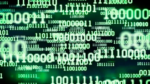 Abstract binary code Stockillustratie