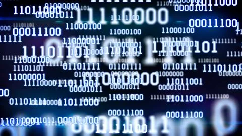 Abstract binary code Illustrazione stock