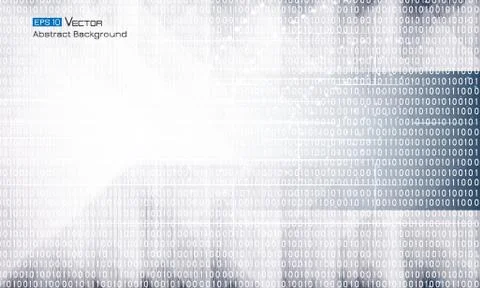 Abstract binary code Illustrazione stock