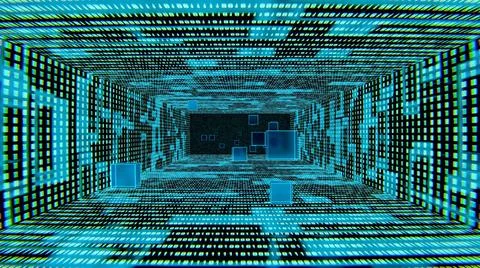 Abstract binary code illustration Binary code corrdior. Abstract illustrat... Stock Photos