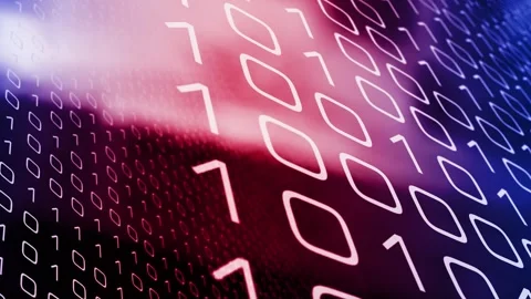 Abstract binary code motion background a dynamic blend of digital patterns Stock Footage 246738777