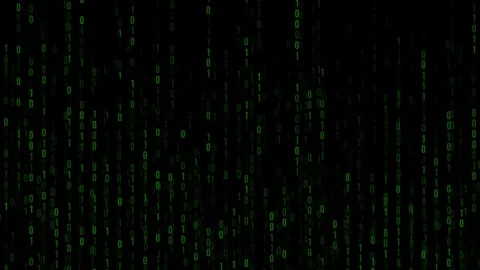 Abstract Binary Code Network Animation in Motion Stock Footage 320164458