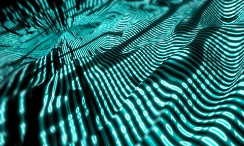 Abstract binary code or language 스톡 일러스트