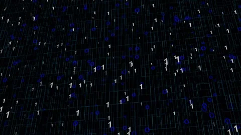 Abstract binary code technology animated background. Futuristic technology .. Stock Footage 290073774