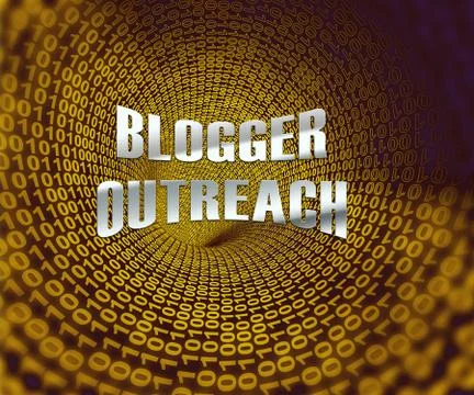 Abstract Binary Code Tunnel Showing Technology And Computing Illustrazione stock