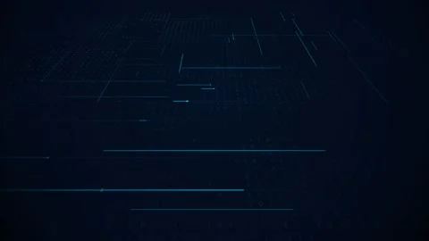 Abstract Binary Code Wave on Blue Background Stock Footage 331816858
