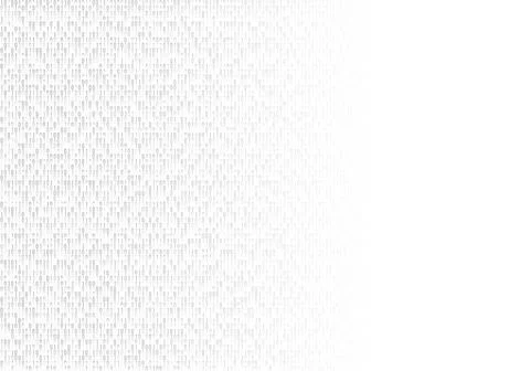 Abstract binary code on white clean background. Copyspace on the right Stock Illustration