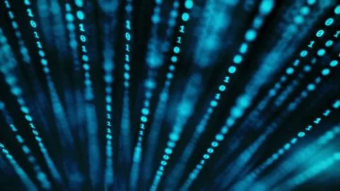 Abstract Binary Data Background Stock Illustration