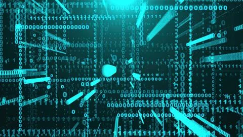 Abstract binary data 스톡 일러스트