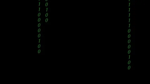 Abstract Binary Digital Code in color Stock Footage 85538774