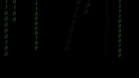 Abstract Binary Digital Code in color Stock Footage 85539231