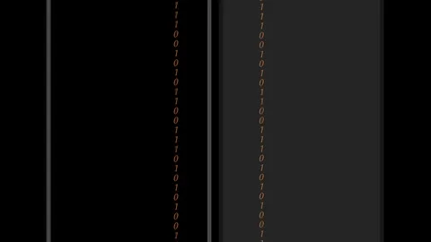 Abstract Binary Digital Code in color Stock Footage 85571393