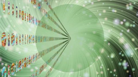 Abstract binary digits illustration Stock Illustration