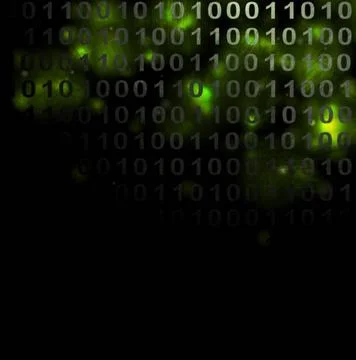 Abstract binary grunge background Abstract binary tech grunge background C... 库存照片