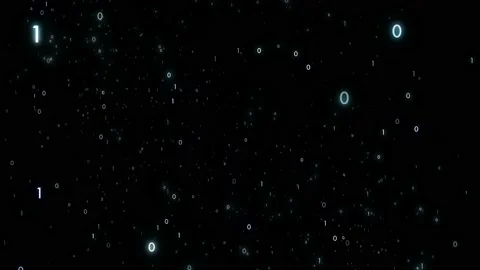 Abstract binary numbers data motion background 動画素材 231717124