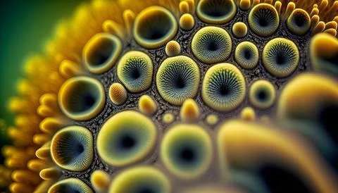 Abstract biological close-up full-frame macro background Stock Illustration