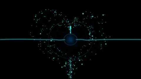 Abstract Biometric Pulse Wave Attractor 4K Seamless Loop Stock Footage 343698247