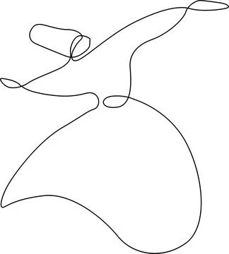 Abstract bird in flight Vector Illustrazione stock