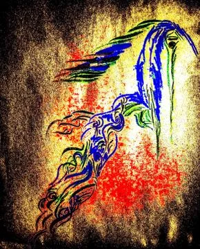 Abstract bird Stock Illustration