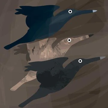 Abstract Bird Stock Illustration
