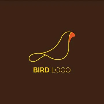 Abstract Bird Logo design vector template. Illustrazione stock