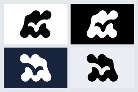 Abstract Bird Logo Icon Vector Design Stock Illustration