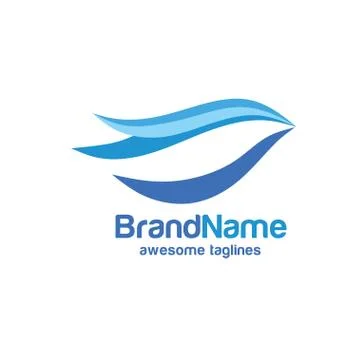 Abstract Bird logo vector Stock Illustration