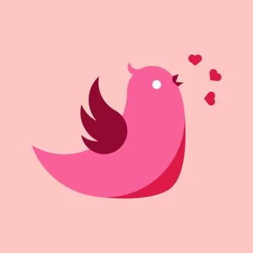 Abstract Bird Singing Vector Illustration Graphic Stockillustratie