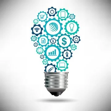 Abstract Birth of an Idea Concept Stock Illustration