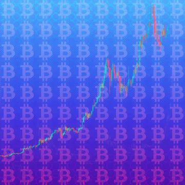 Abstract Bitcoin Stock Illustration